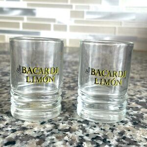 BACARDI LIMON Limited edition Shot Glasses Set of 2